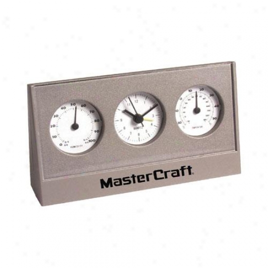 Desktop Combination Alarm Clock And Weather Station, Gift Boxed
