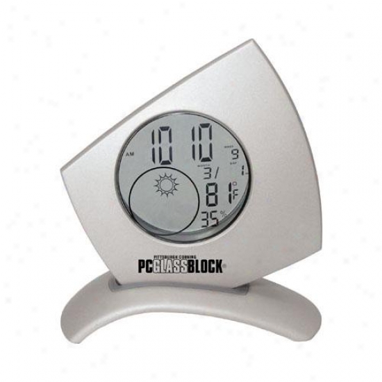 Die Cast Clear Weather Station Clock With Light