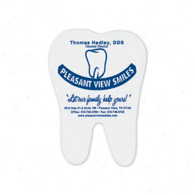 Die Cut Shape Magnet- 2" X 2 7/8" Tooth