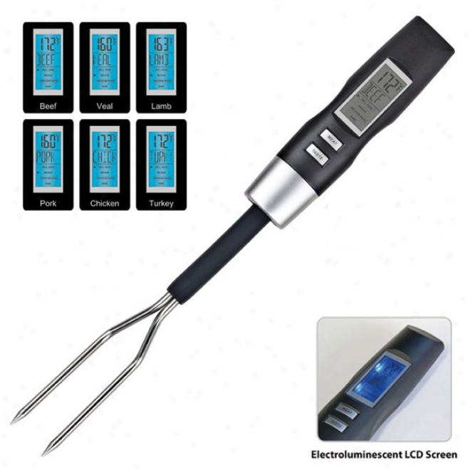 Digital Bbq Thermometer Fork