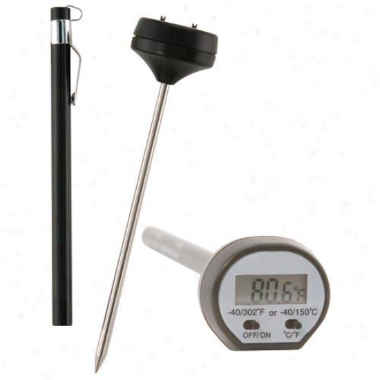 Digital Lcd Food Thermometer With Pocket Sleeve And Quantity sheared 