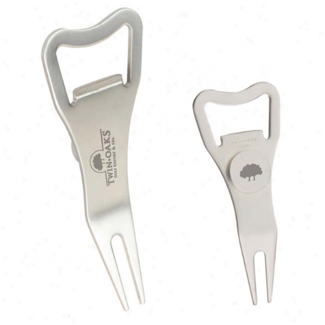 Divot Tool With Bottle Opener