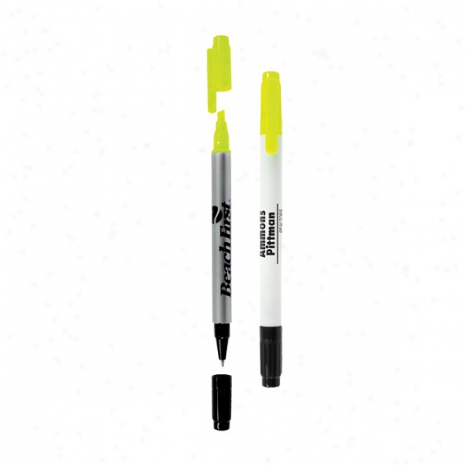 Double Header Pen Highlighter