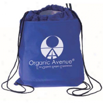 Drawstring Cooler Backpack-blue