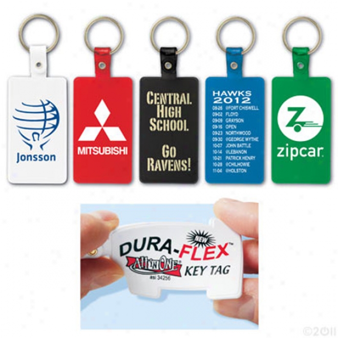 Dura-flex Rectangle Key Tag