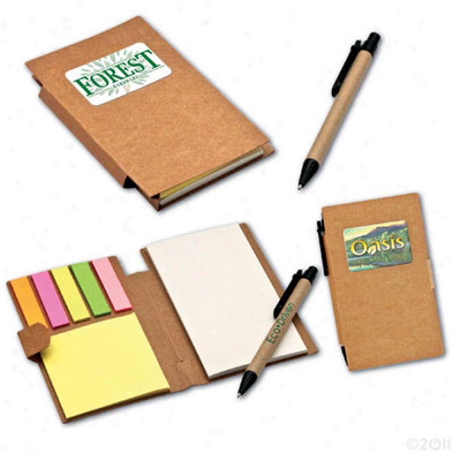 Eco Folio With Stick-ez Notes & Pen