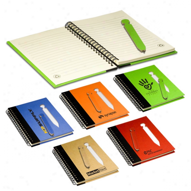 Eco Notebook With Die-cut Pen