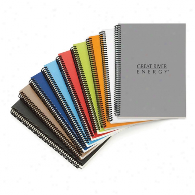 Eco Spiral Bound Notebook - 6" X 9" (colorplay)