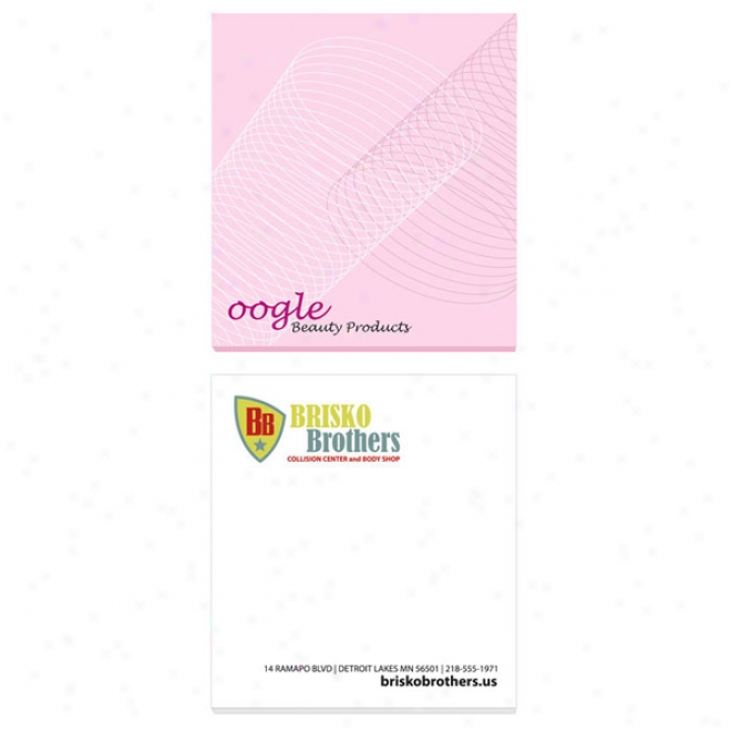 Ecolutions 2 3/4" X 3" Adhesive Notepaxs  100 Sheet Pad