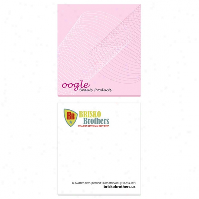 Ecolutions 2 3/4" X 3" Adhesive Notepads  25 Sheet Pad