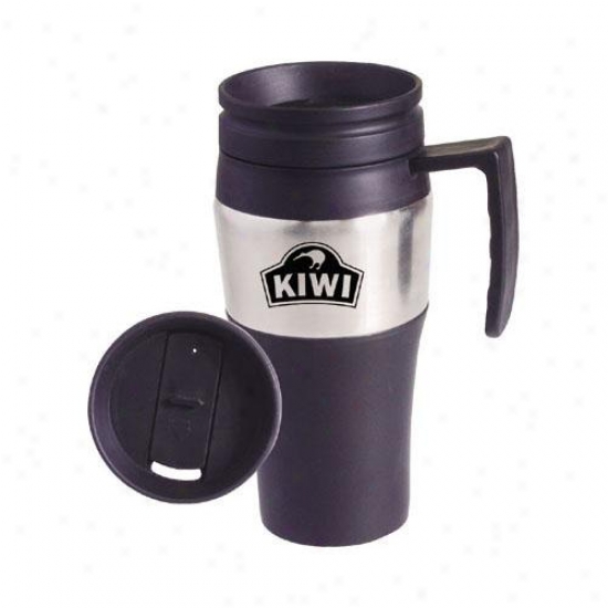 Economy Banded Stainless Steel Mug