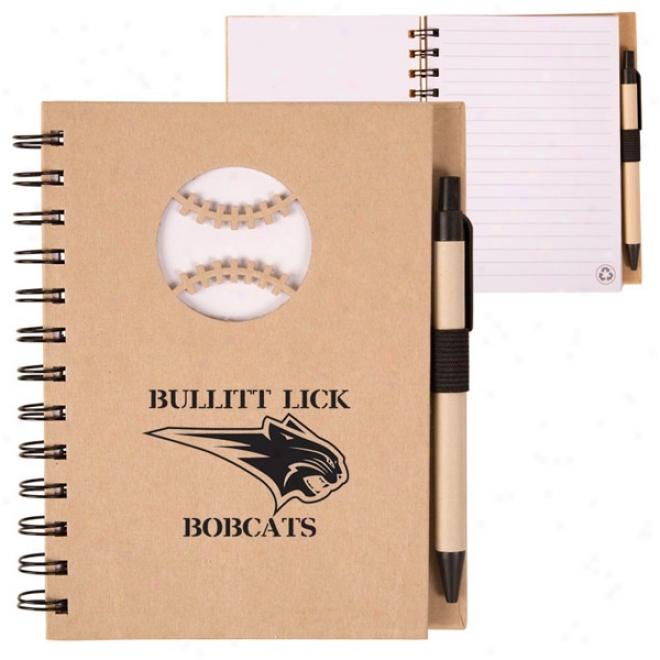 Ecoshapes Recycled Die Sculpture Notebook: Baseball