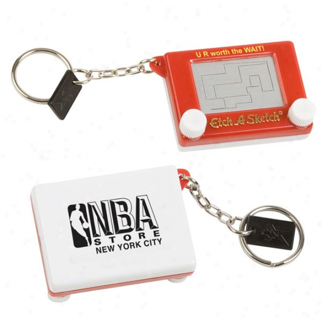 Etch-a-sketch  Key Chain