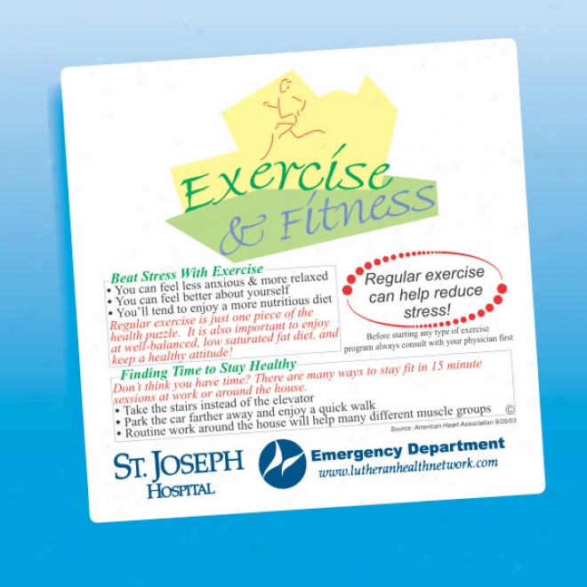 Excercise And Fitness - Health And Safety Magnet