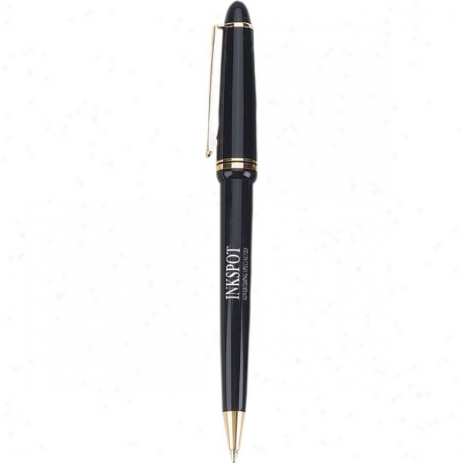 Execu-pen - Executive Clean Design Ballpoint Pen With Thrust Cap, Click Action