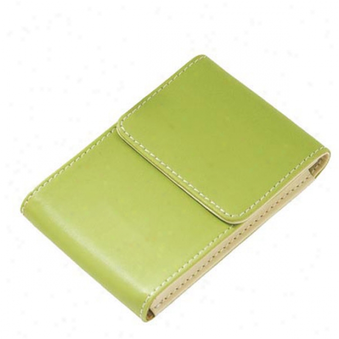 Faux Leather Card Holder With Magnetic Closure. Holds 20-25 Business Cards