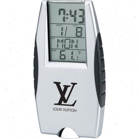 Flashlight lAarm Clock With Digital Calendar And Thermometer, Battery Included