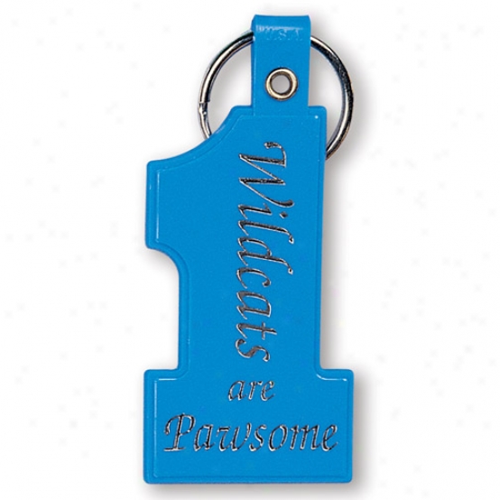 Flexible Number One Shape Key Tag With Split Ring And Eyelet