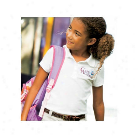 Girls Essential Bkended Pique Polo