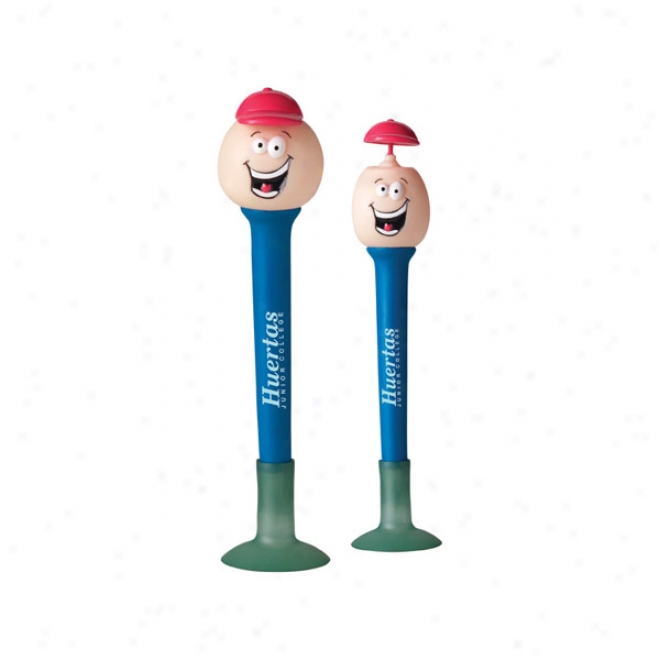 Goofy Pop Pen With Popping Hat - Blue Barrel