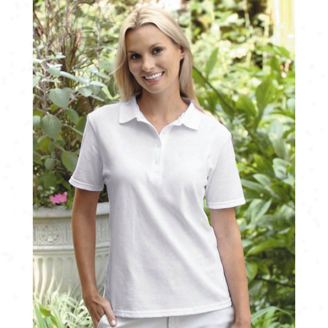 Hanes Stedman Ladies' Cotton Pique Sport Shirt