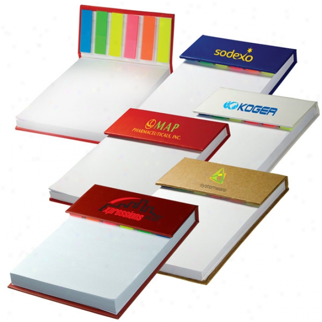 Hard Cover Sticky Flag Jotter Pad