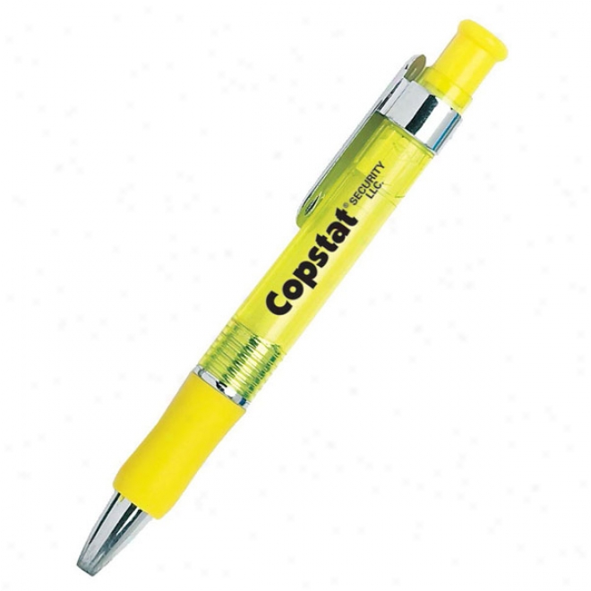 Hi-tech Ballpoint Pen Wlth At ease Caoutchouc Grip