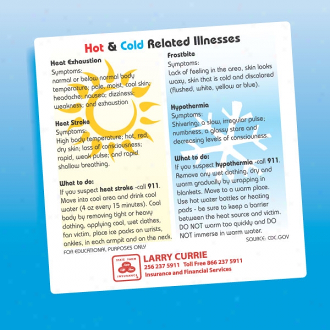 Hot And Cold Illnesses - Soundness And Safety Magnet