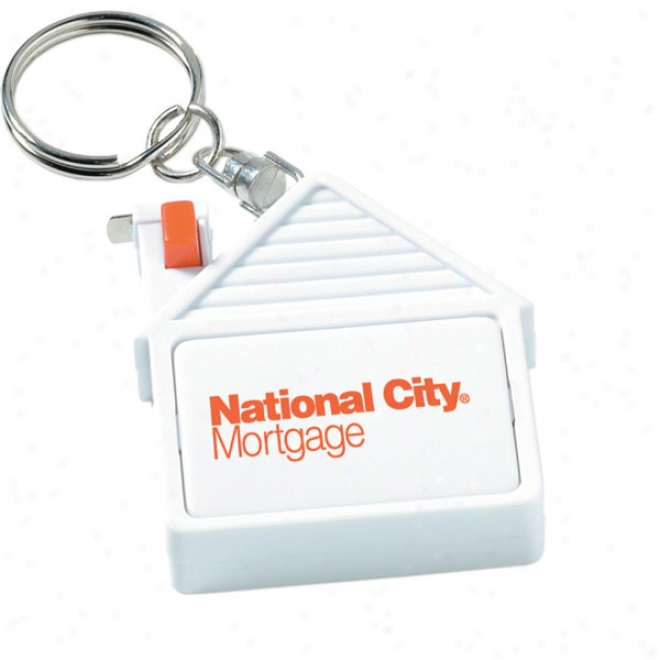 House Tape Measure Key Tag With 79" Metal Tape