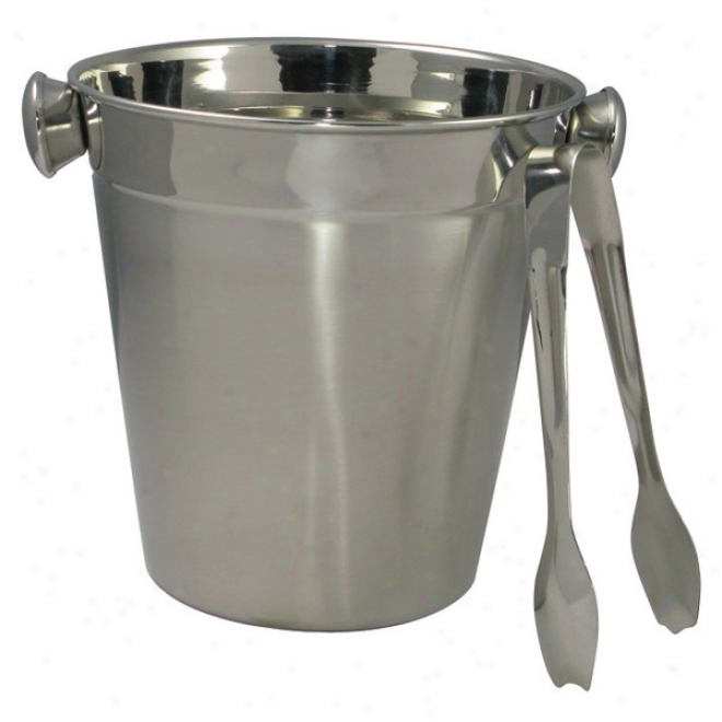 Ice Bucket With Includes Tongs