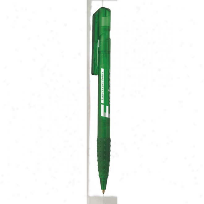 Klio Eterna Euro Grip Ice - Pen With Ice Color Cuwtomizable Parts And Black, Medium Point Ink Cartidge