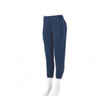 Ladies Low Rise Softball Pant With Piping