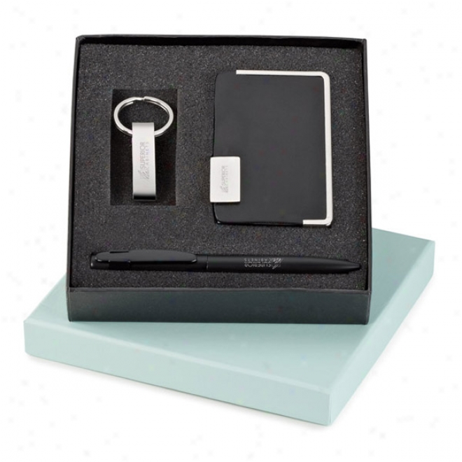 Lafayette Pen, Signature Widener Key Ring & Card Holder Set