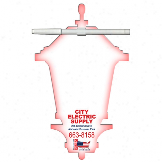 Lamp - Stock Shape, Dry Erase Write On-wipe Off Memo Board With Marker, Laminated