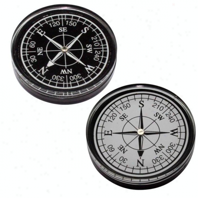 Large Compass - Black Or White