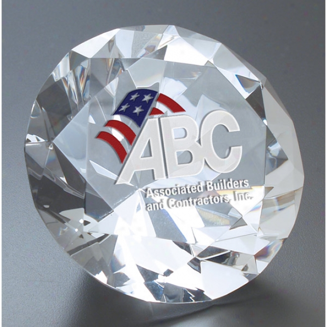 Large Diamante Paperweight