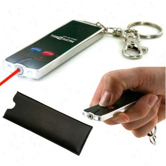 Laxer Card Pointer With Clip, Keychain And Leatherette Pouch