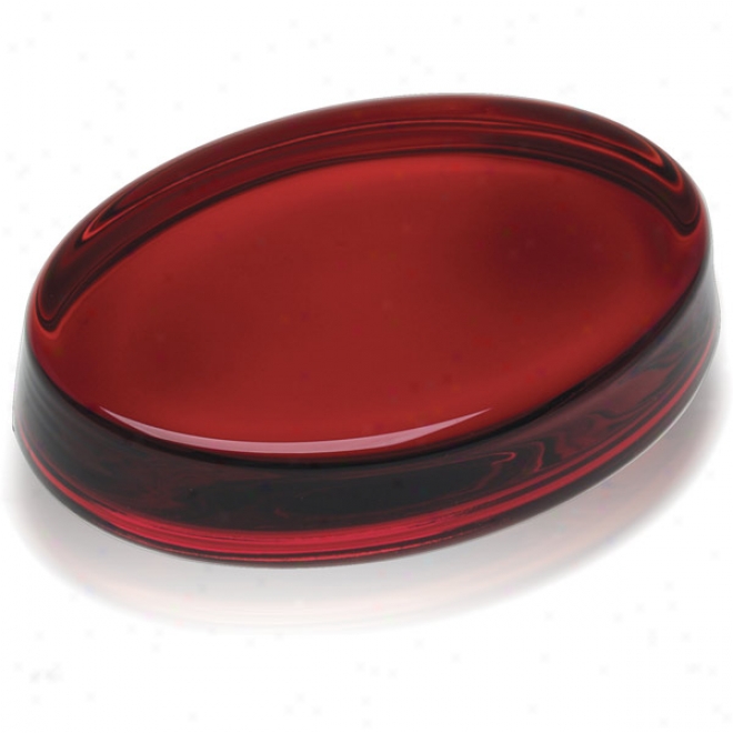Laser Etched Ruby Gemstone Paperweight