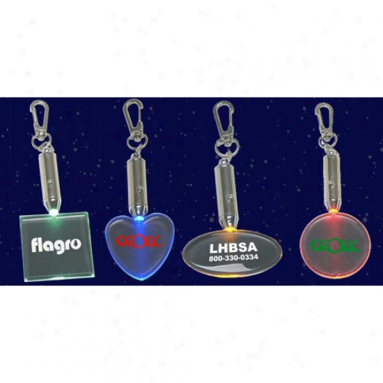 Light-up Shape Keychains (oval)