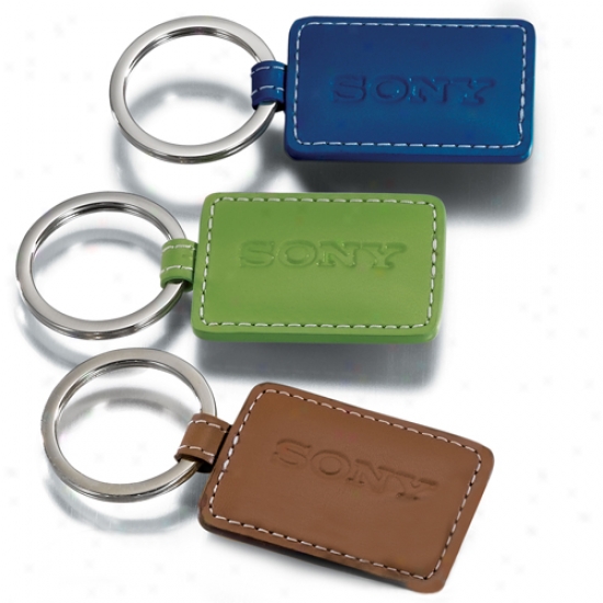 Limelight Rectangular Leather Key Fob