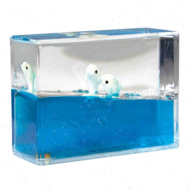 Fluid Paperweight: Dolphin