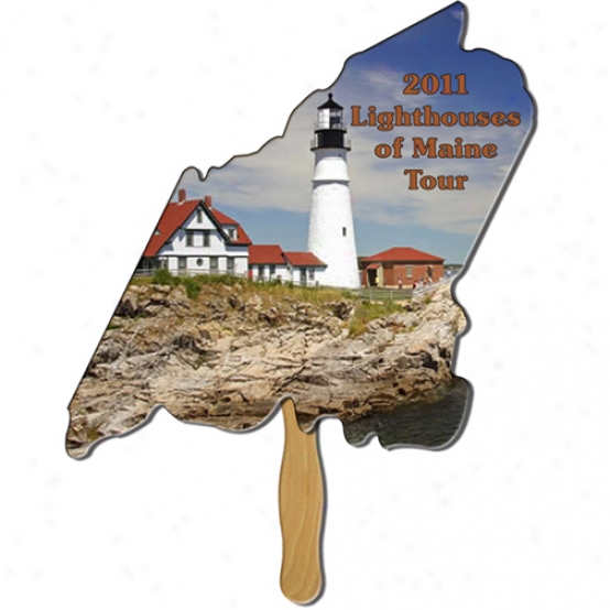 Maine State - Digital Economy Fans With Double Sided Film Lamination