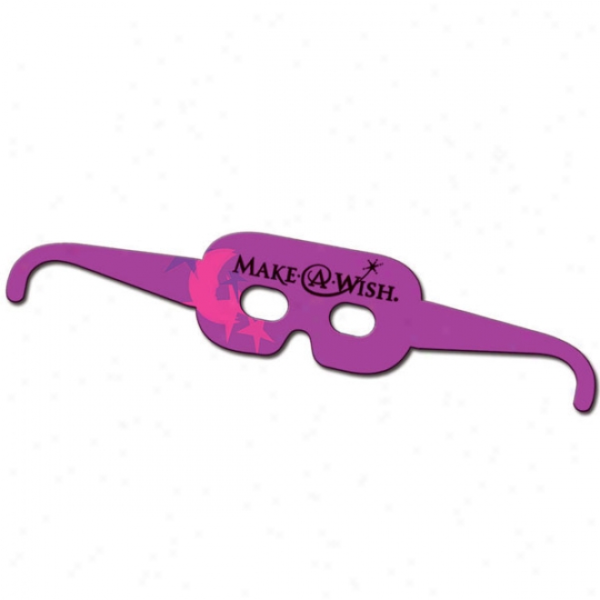 Mask Glasses, Made From High Density White Poster Board, Proud Gloss Finish