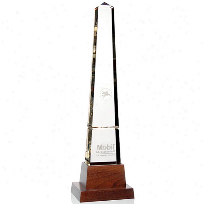 Teacher Obelisk With Lighted Base