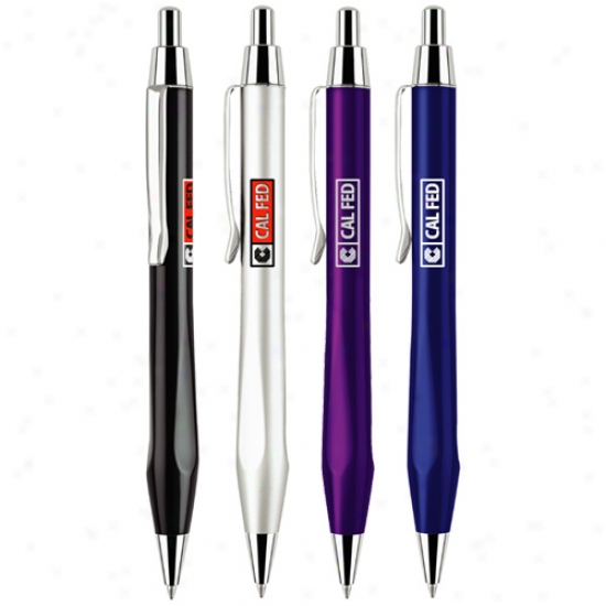 Meridian - Move with a ~ Action Ballpoint Write, Features Solid Brass Barr3l With Triangular Grip