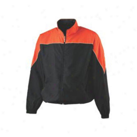 Micro Poly Color Block Jacket