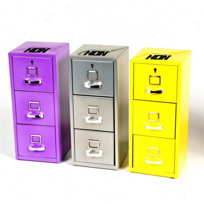 Mini File Cabinet & Bank