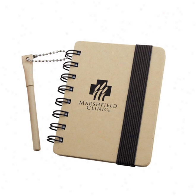 Mini-mate Color Band Recycled Notepad