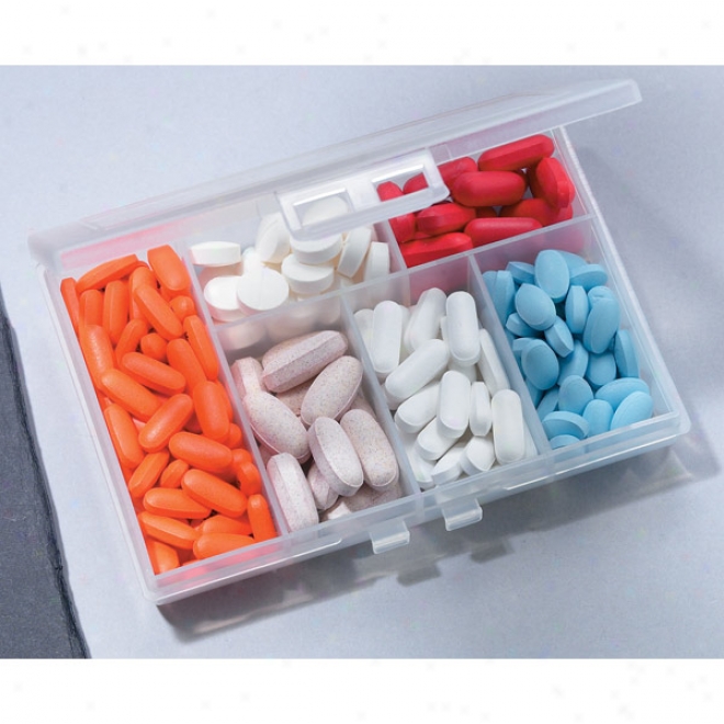 Multi Box - Multi-purpose Box With 6 Compartmentss For Talents, Pills Or Sewing Notions