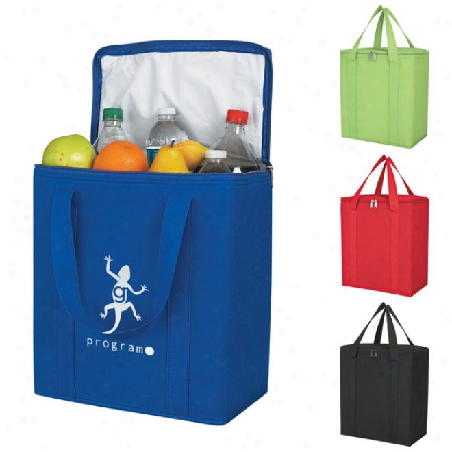 Non-woven Insulated Marketplace Tote Bat